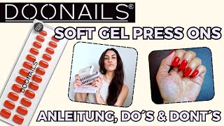 TEST DOONAILS SOFT GEL PRESS ON NAILS💅🏽 Meine Erfahrungen amp Anleitung TUTORIAL🔥  Angela Mel [upl. by Eamanna]