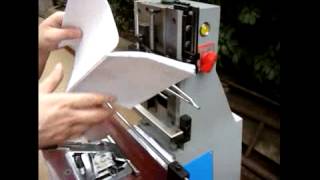 Notebook Index Cutting machine [upl. by Aissila]