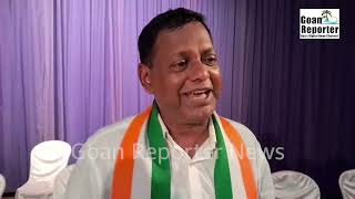 Goan Reporter News INDIA bloc candidate for South Goa Lok sabha election Capt Viriato Fernandes [upl. by Tuddor]