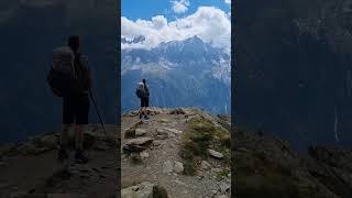 Stunning views of Mont Blanc Massif on the Tour de Mont Blanc [upl. by Alvis]