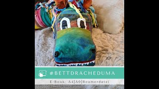 Bettdrache Duma  Teil 1 Zuschnitt mit dem Beamer  Nähen mit Beamer [upl. by Tica]