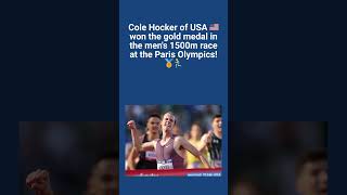 Cole Hocker of USA won Gold medal in the mens 1500m race at the Paris Olympics olympics2024 race [upl. by Adnahsam]