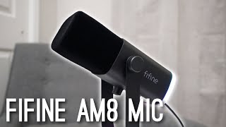 Fifine AM8 Microphone Review Easy Setup amp Great Sound [upl. by Nnylecyoj645]