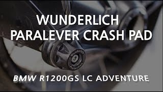 WUNDERLICH PARALEVER CRASH PAD INSTALL 분덜리히 샤프트 슬라이더 설치  BMW R1200GS ADVENTURE [upl. by Kcirb]