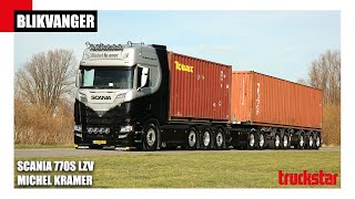 Blikvanger  Scania 770S V8 LZV Michel Kramer [upl. by Malcah]