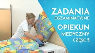 Egzamin Zawodowy Opiekun Medyczny  słanie prześcielanie łóżka z pacjentem  Szkoła Pascal [upl. by Nebuer805]