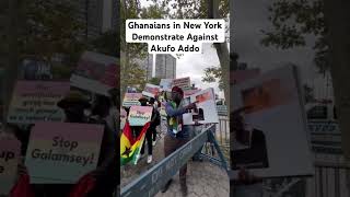 Ghanaians in New York Demonstrate Against Akufo Addo ghana stopgalamsey fixthecountry akufoaddo [upl. by Nwahsav]