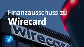 WirecardSkandal Sondersitzung im Finanzausschuss des Bundestages [upl. by Atselec]