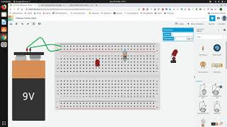 Tinkercad con protoboard led y potenciometro [upl. by Aivax]