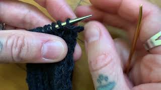 Kitchener Stitch on One Needle [upl. by Atiuqan665]