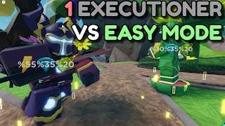 Can 1 Executioner SOLO Easy Mode  Roblox Tower Defense Simulator TDS [upl. by Bambi643]