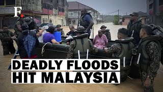 Floods in Malaysia Kills 4 Thousands Flee Homes [upl. by Noreen23]