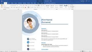 How to Make Professional Resume CV in Microsoft Word In 1 minute In HindiUrdu [upl. by Johnette]