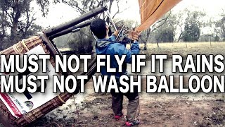 Rainy Ballooning  2015 CANOWINDRA BALLOON CHALLENGE [upl. by Junna]