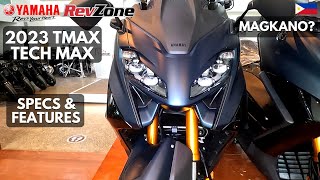 2023 YAMAHA TMAX TECHMAX 560  SPECS amp FEATURES  REVZONE [upl. by Arlen]