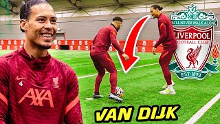 I TRAINED WITH LIVERPOOL FC FIRST TEAM  VIRGIL VAN DIJK AND ANDY ROBERTSON 🤩🔥 [upl. by Lydnek]