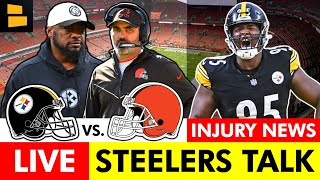 Steelers Talk LIVE HUGE Injury Updates For Keeanu Benton amp Cory Trice  Week 12 Preview vs Browns [upl. by Novart839]