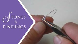 Jewelry Making Techniques  How to Finish an Earring Hoop [upl. by Salahi]