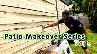 Backyard Patio Makeover Day 8  We Are OffTask🙃  We Had To Dismantle Part of our Privacy Wall [upl. by Najar]