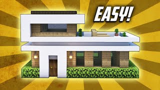 Minecraft How To Build A Small Modern House Tutorial 33 [upl. by Eenot54]