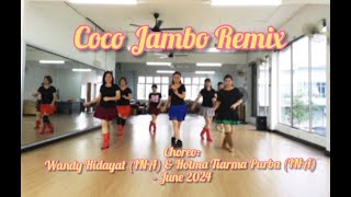 Coco Jambo Remix  Line Dance Wandy Hidayat INA amp Hotma Tiarma Purba INA  June 2024 [upl. by Maritsa]