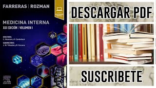 Medicina Interna Farreras Rozman 19 ed DESCARGA GRATIS VOLUMEN I Y II [upl. by Rambert269]