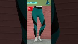 YOGA WEAR  TOP amp BOTTOM Yoga set created in CLO clo3ddesigner 3danimationsoftware 3dmodeling [upl. by Karlie]