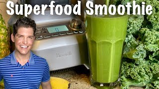 How to Make a Superfood Green Smoothie that Tastes Good Nutritarian amp Vegan [upl. by Bryn]