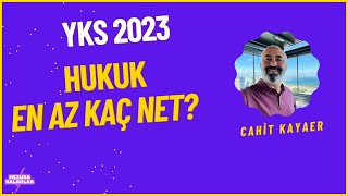 YKS 2023 HUKUK EN AZ KAÇ NET [upl. by Ahsier]