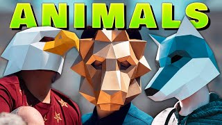 How to make Animal Masks with Paper or Cardboard in 3D  12 DIY Printable Templates [upl. by Eenhpad]