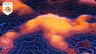 Build a Stylized Topographic Landscape in Blender [upl. by Holcomb]