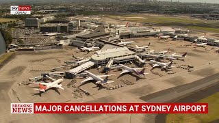 Sydney Airport shuts runway amidst chaotic end of school term travel [upl. by Gershon590]