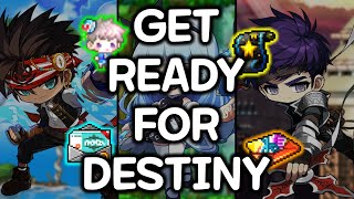 MapleStory DESTINY Update GET READY NOW [upl. by Nylarad249]