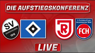 🔴2 Bundesliga Aufstiegskonferenz  Sandhausen  Hamburger SV  Regensburg  Heidenheim  Liveradio [upl. by Hyacinthia]