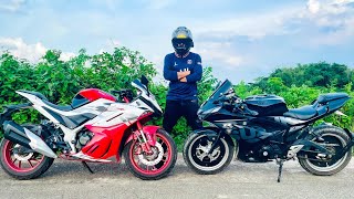 GPX Demon GR 165RR Vs SUZUKI GSXR150  Riding Experience [upl. by Inafets]