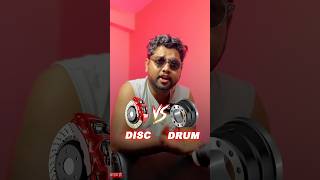 Disc brake vs Drum brake bike car automobile tips trending shorts [upl. by Dynah]