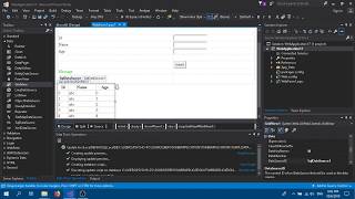 ASPNET web form with SQL databse and insert function in Visual Studio 2017 PART 1 [upl. by Holbrook988]