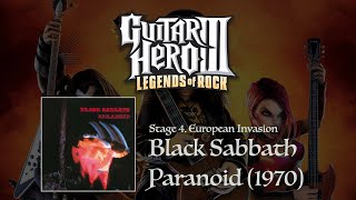 Guitar Hero III Paranoid letra en español  Black Sabbath [upl. by Filler676]