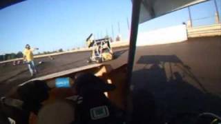 Outlaw Dirt Kart Racing English Creek Speedway Last race of 2009 part 1 Box Stock [upl. by Eltotsira]