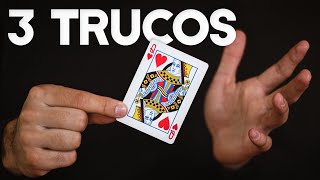 3 TRUCOS DE MAGIA CON CARTAS [upl. by Lillywhite163]