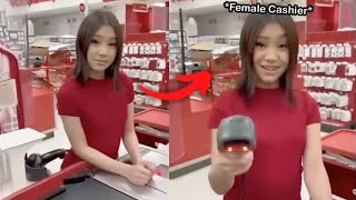 Cashier girl Fails to charm Man [upl. by Stier]