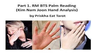 BTS RM Palm Reading Part 1Simian line Love or hate no between Kim Nam Joon Hand Analysis [upl. by Charisse]