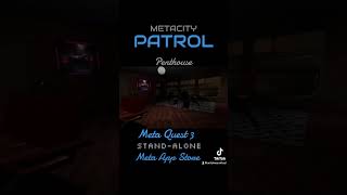 Metacity Patrol metaquest3vrgamingshortsoculusgamingcyberpunkbladerunnerstandaloneapplab [upl. by Etteuqal]