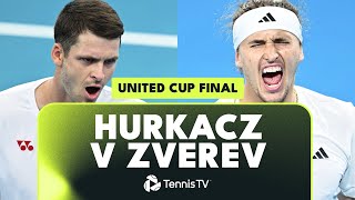 THRILLING Hubert Hurkacz vs Alexander Zverev Highlights  United Cup Final 2024 [upl. by Greenland]