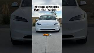 What’s The Difference Between Every Model 3 That Tesla Sells 🤔💵 [upl. by Ainad]