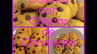 Galletas con Chispas de Chocolate Fácil y Rápido [upl. by Nosittam271]