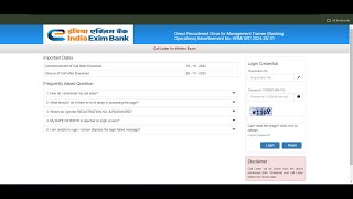 Exim Bank Admit Card 2024 Released Download Your Management Trainee Call Letter Now [upl. by Nalak477]