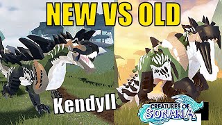 Kendyll REMAKE Old vs New Model Creatures of Sonaria [upl. by Maggie]