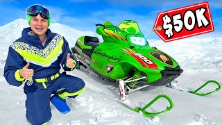 I Bought A Lamborghini SNOWMOBILE [upl. by Berkley]