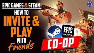 Dying Light EPIC GAMES amp STEAM Crossplay How To Invite Add Friends amp Play Coop Multiplayer [upl. by Ocnarfnaig]